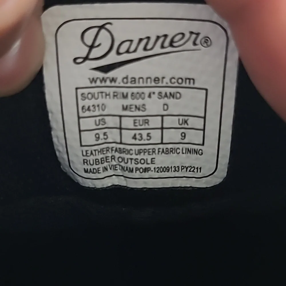 Danner South Rim 600 Hiking Boots Size 9.5 Mens - Picture 8 of 11